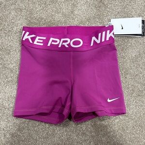 Nike Pro Magenta Training Shorts